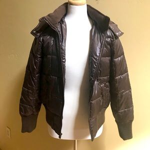 Women’s Old Navy Chocolate Brown Puffer Large